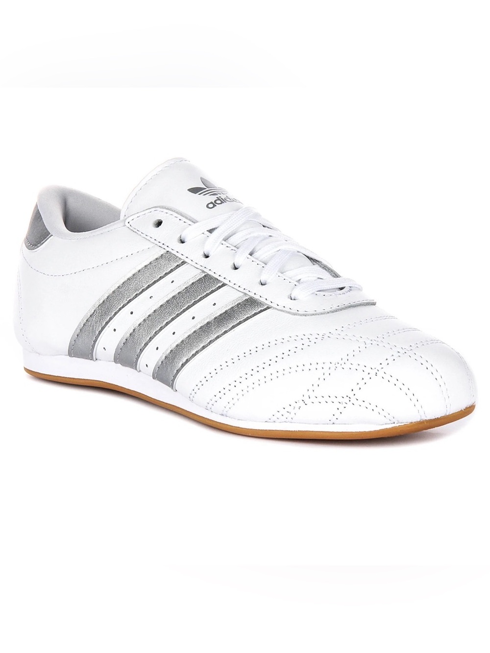 adidas Men’s White & Silver Low-Profile Sneaker